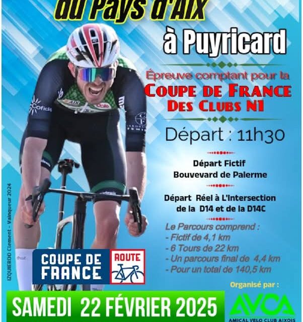 Grand Prix Cycliste Du Pays D’Aix à Puyricard coupe de France N1 samedi 22 février